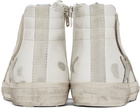 Golden Goose White & Gray Slide Classic High-Top Sneakers