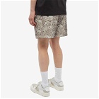 Stampd Men's Grey Leopard Shorts in Camo Leopard