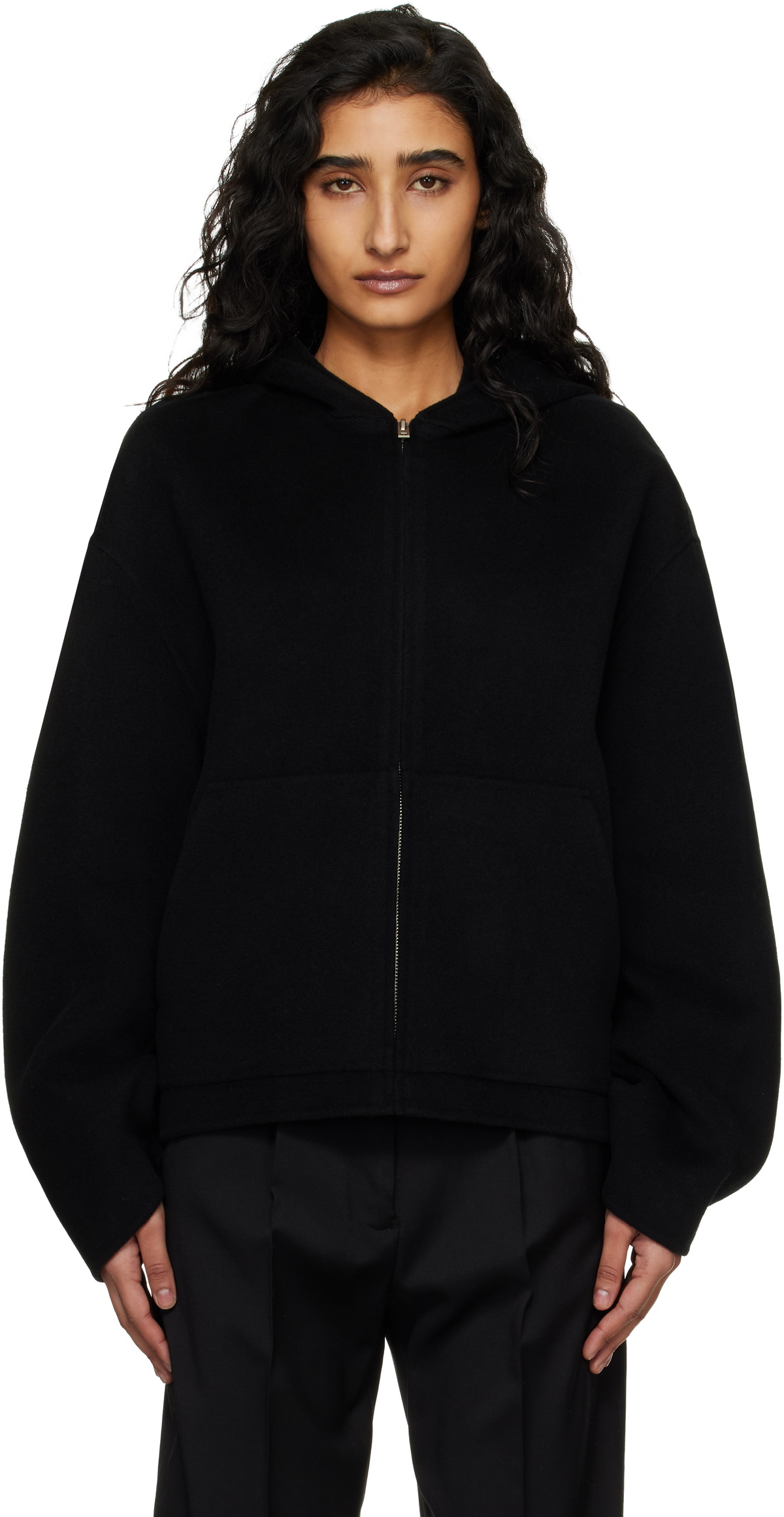 Acne Studios Black Cashmere Hoodie