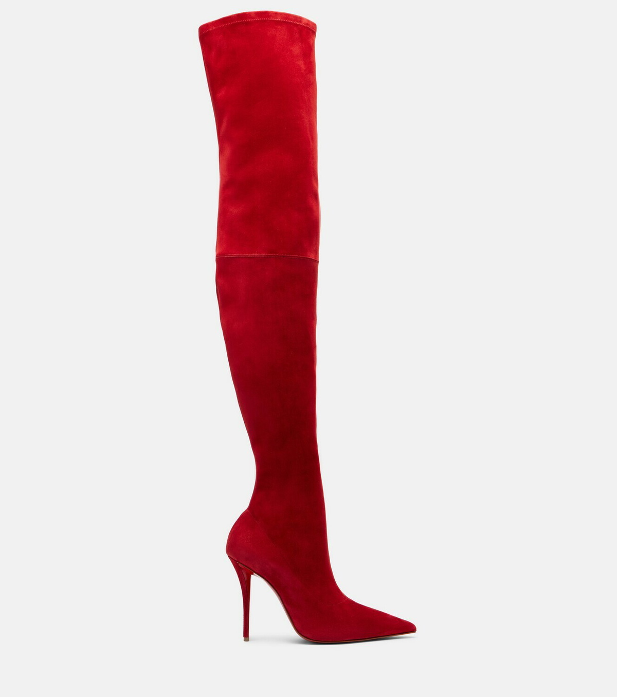 Christian Louboutin Miss Z 100 suede over-the-knee boots