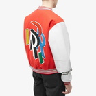 Represent Men's Initial Varsity Jacket in Burnt Red