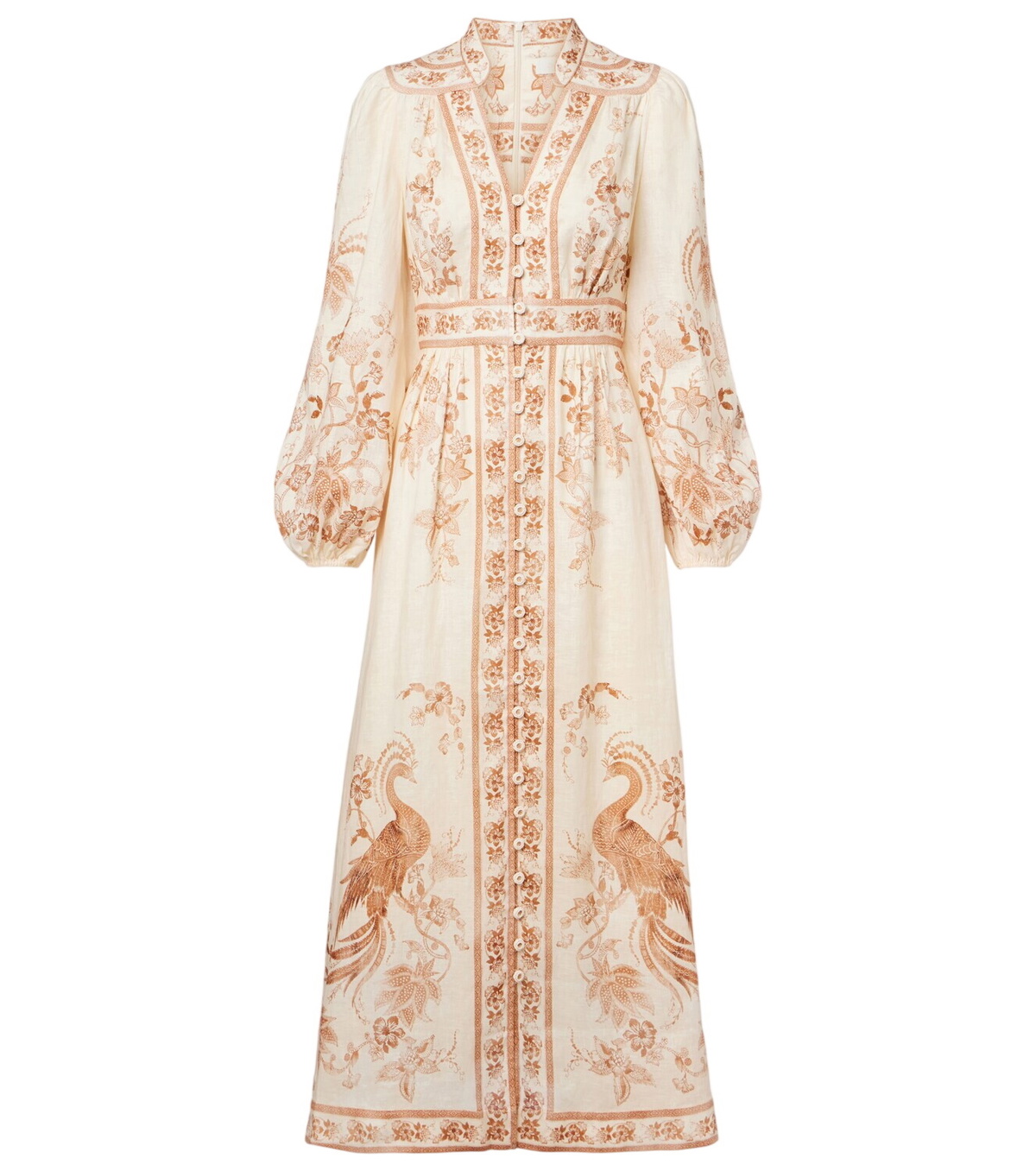 Zimmermann Devi cutout linen midi dress Zimmermann