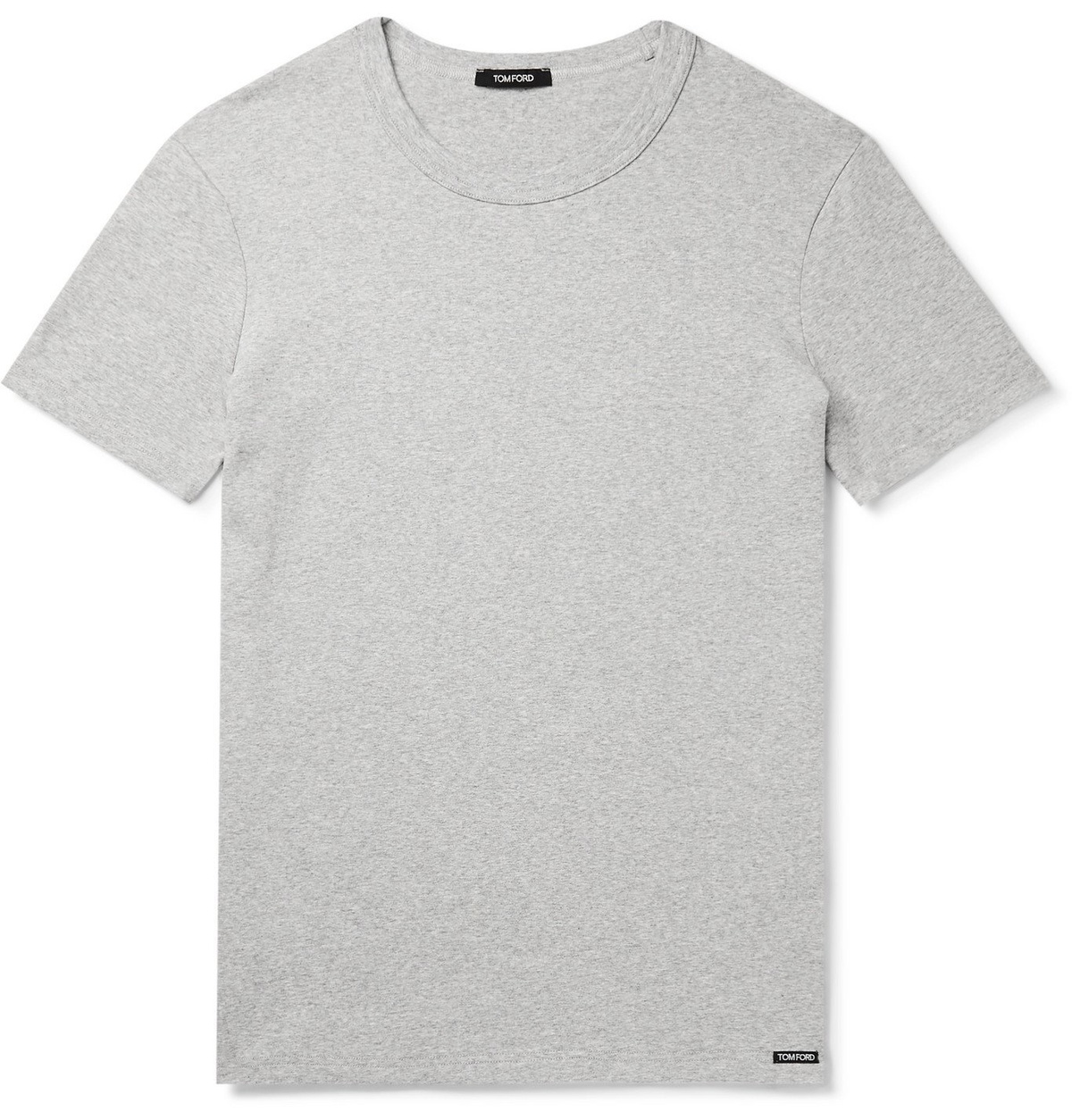 TOM FORD SlimFit StretchCotton Jersey TShirt Gray TOM FORD