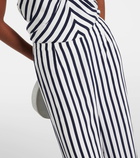 Staud Luke striped wide-leg pants