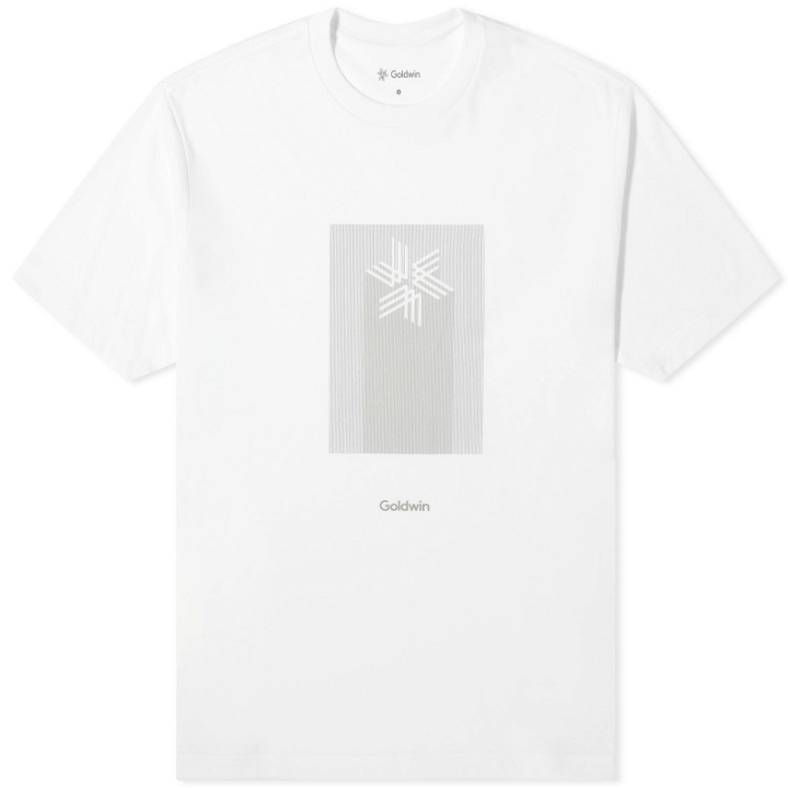 Photo: Goldwin Men's Visual Effect Print T-Shirt in White