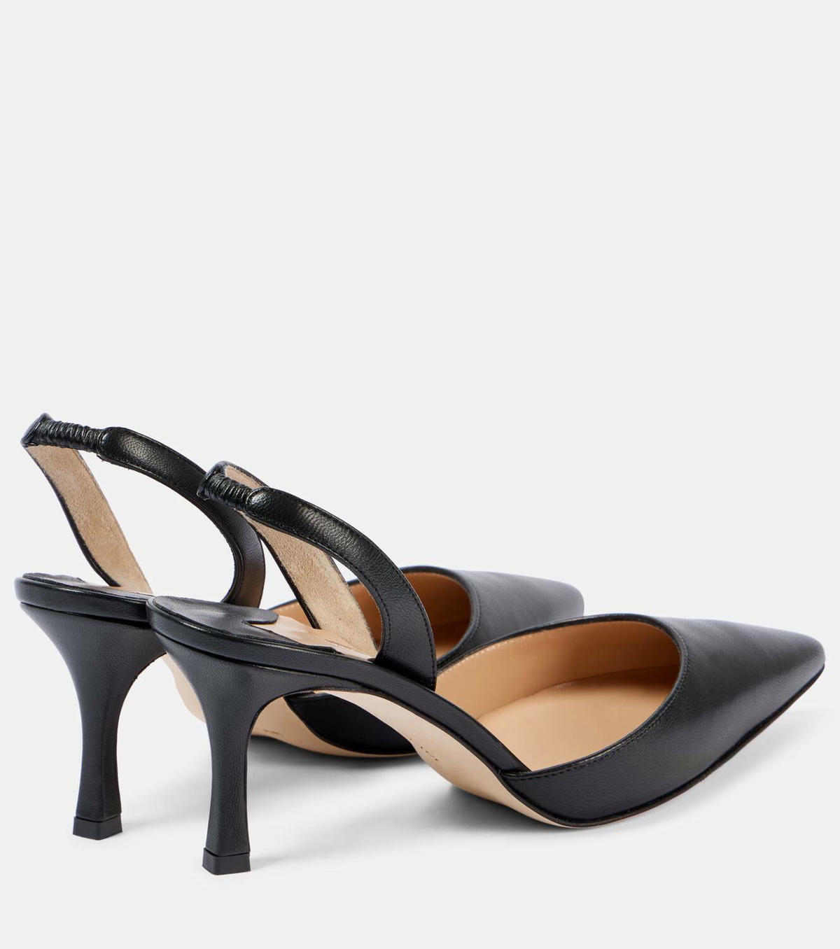 Manolo Blahnik Carolyne 70 leather slingback pumps