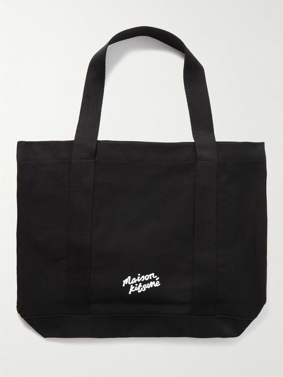 Maison Kitsuné - Logo-Print Cotton-Canvas Tote Bag Maison Kitsune