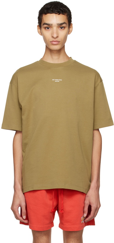 Photo: Drôle De Monsieur Khaki 'Le T-Shirt Classique NFPM' T-Shirt