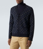 Gucci GG wool and cashmere jacquard cardigan