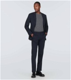 Giorgio Armani Striped jacquard wool-blend sweater