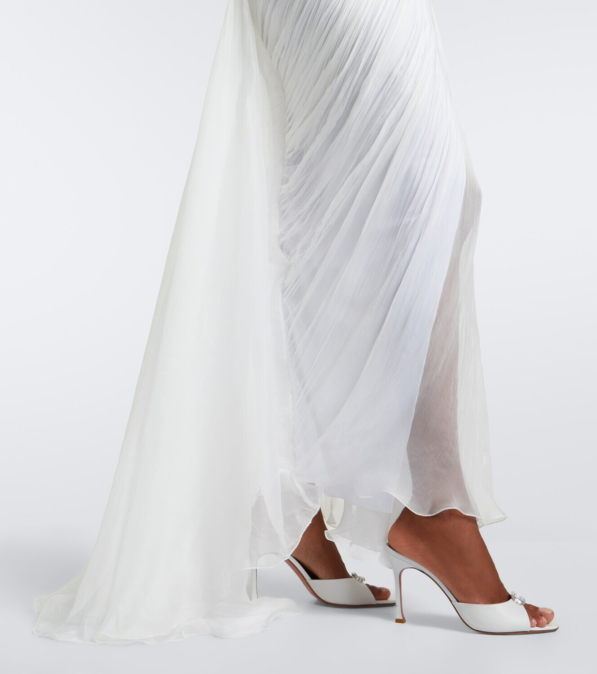 Maria Lucia Hohan Cecilia draped silk muslin bustier gown