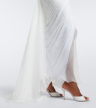 Maria Lucia Hohan Cecilia draped silk muslin bustier gown