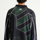 Umbro by Slam Jam Men's 95 96 Ls Polo in Dark Green Black