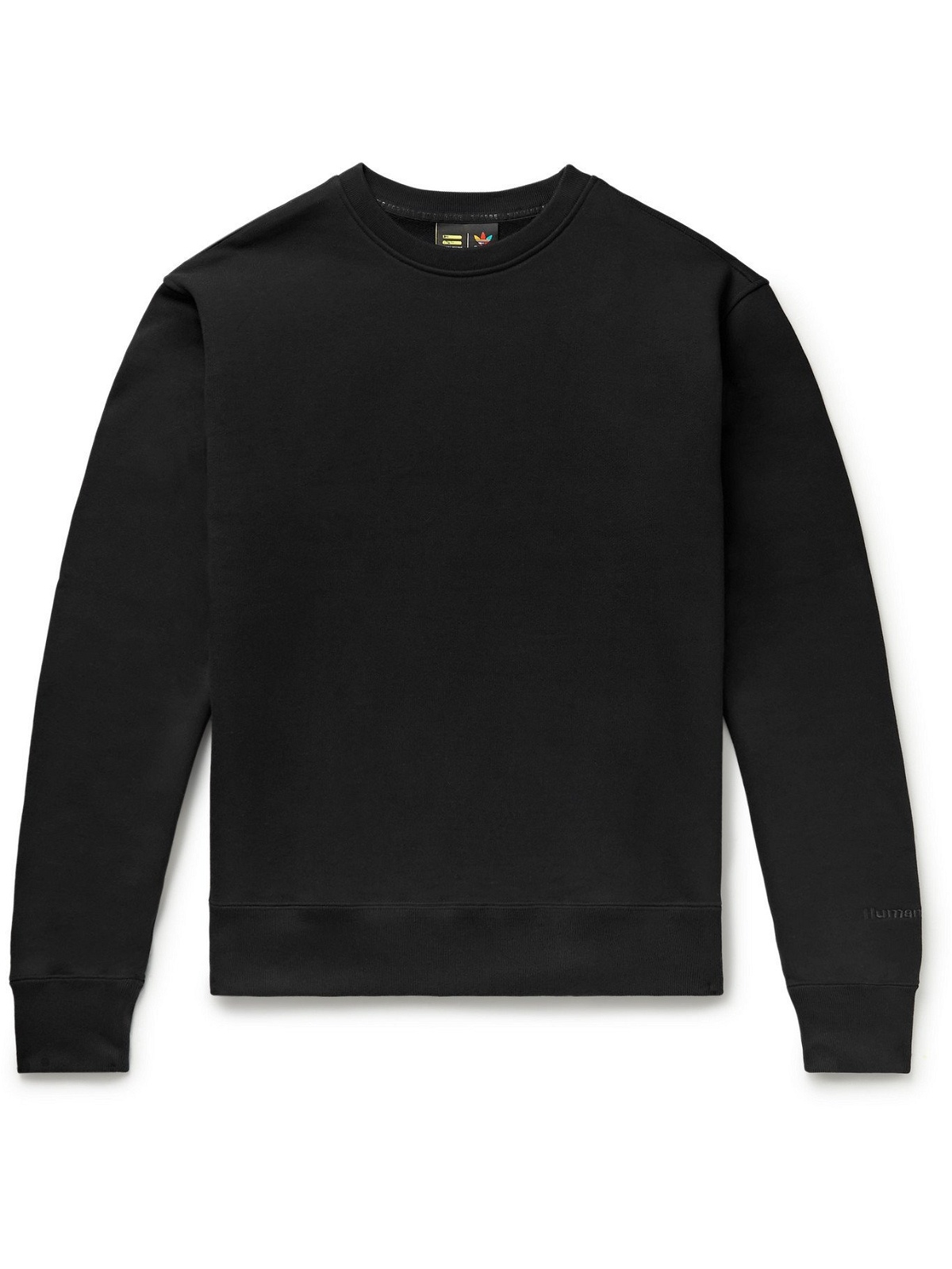 Photo: ADIDAS CONSORTIUM - Pharrell Williams Basics Loopback Cotton-Jersey Sweatshirt - Black