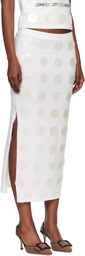 Conner Ives Mother of Pearl Paillette Maxi Skirt