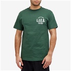 L.I.E.S. Records Men's Classic Logo T-Shirt in Forest Green