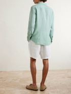 Altea - Samuel Straight-Leg Linen Drawstring Shorts - White