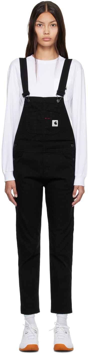 Carhartt Work In Progress Black Bib Overalls