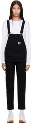 Carhartt Work In Progress Black Bib Overalls