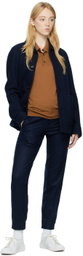 ZEGNA Brown Ribbed Polo