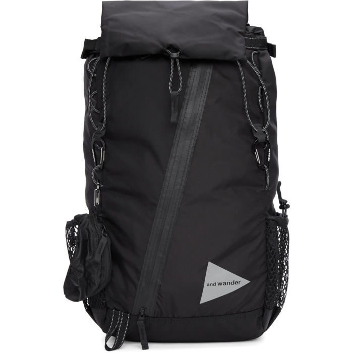 Photo: and Wander Black Convertible 30L Front Pouch Backpack
