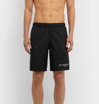 Givenchy - Long-Length Logo-Print Swim Shorts - Black