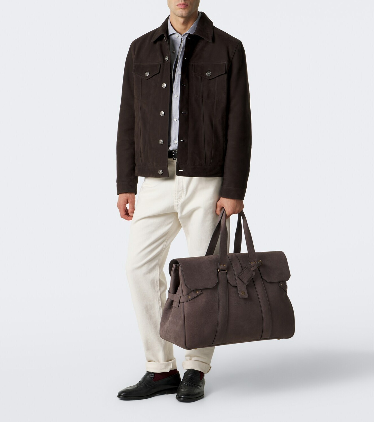 Brunello Cucinelli Leather duffel bag
