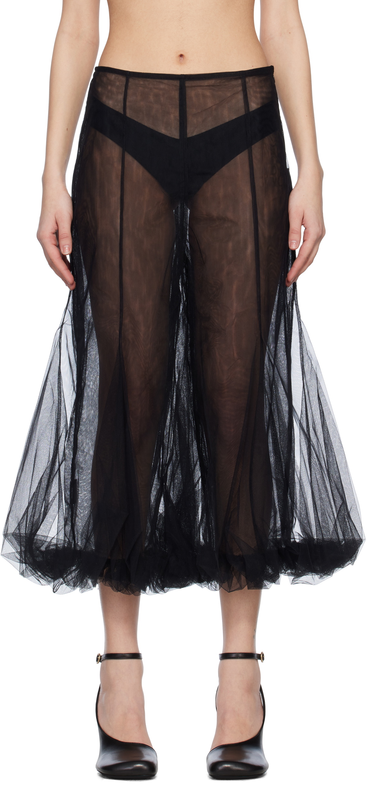 Renaissance Renaissance Black Loulou Tulle Trousers