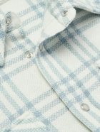 God's True Cashmere - Checked Cashmere Shirt - Blue