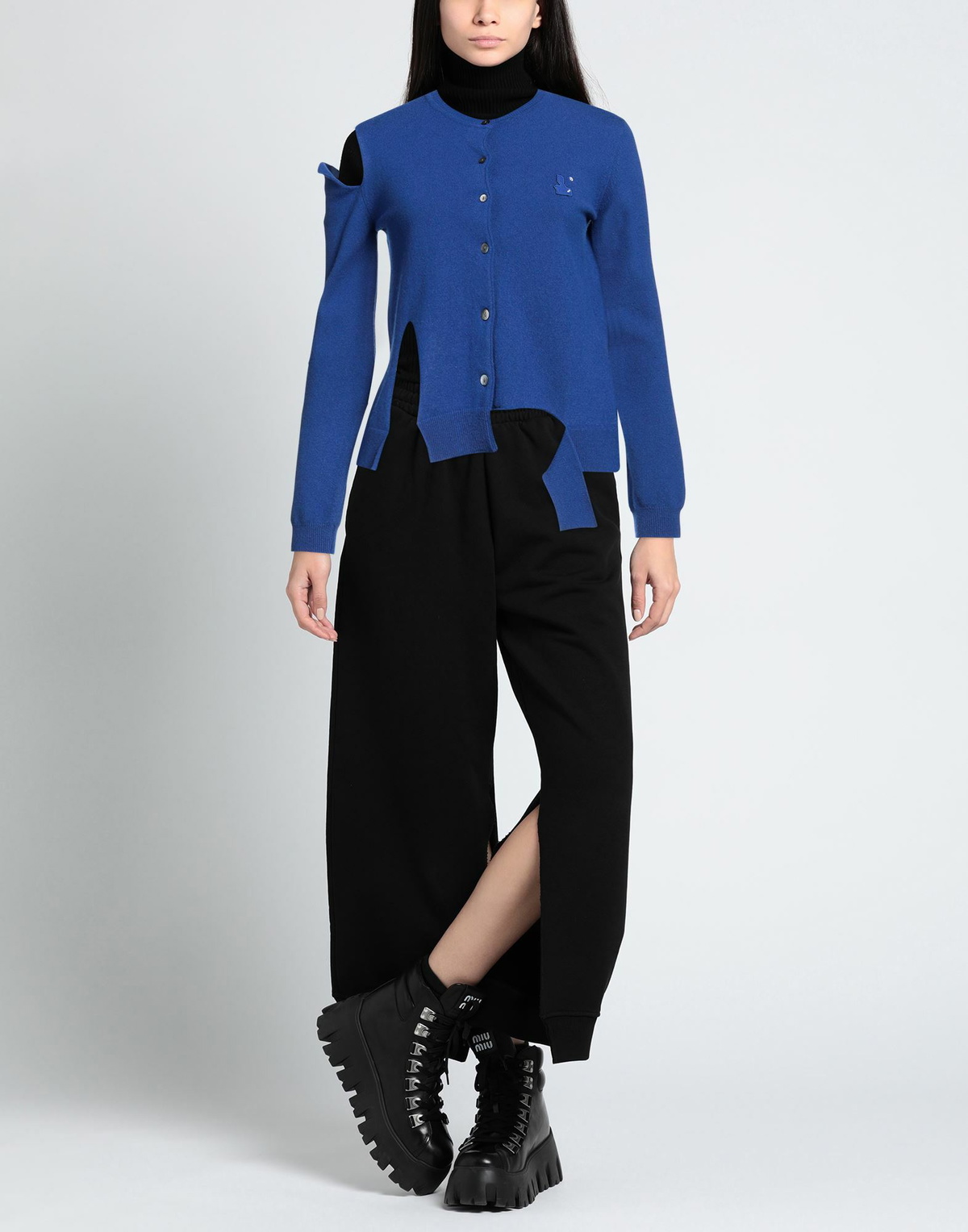 Ader Error Womens Cardigan Bright in Blue