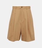 Polo Ralph Lauren Pleated cotton and wool shorts