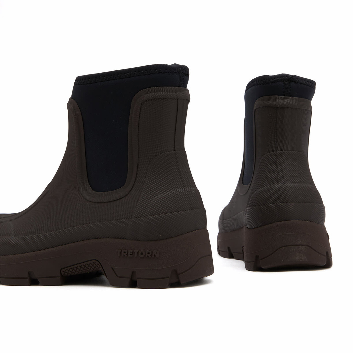 KASSL Editions Women's x Tretorn Marie Chelsea Boot in Coffee Brown