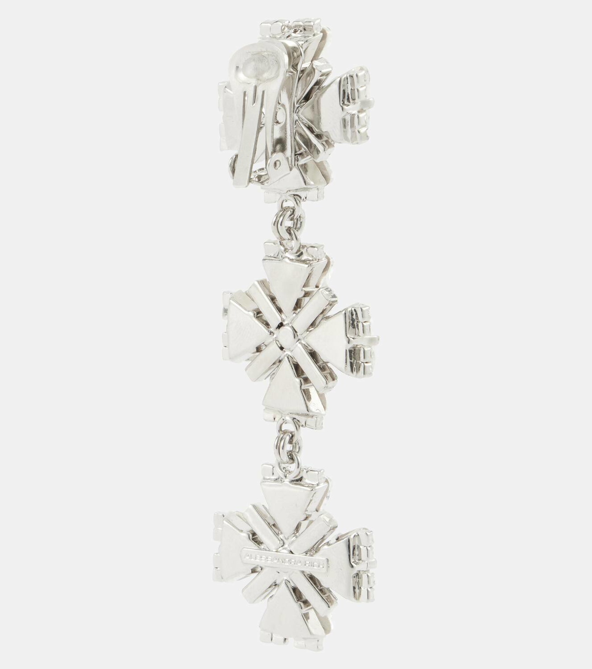 Alessandra Rich Crystal-embellished clip-on earrings