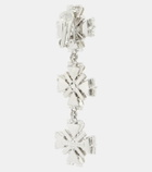 Alessandra Rich Crystal-embellished clip-on earrings