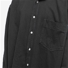 Maison Margiela Men's Oversized Denim Shirt in Black