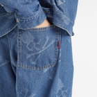 MASTERMIND WORLD Men's Monogram Straight Denim Pants in Blue