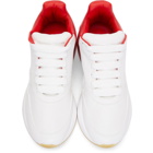 Alexander McQueen Red and White Oversized Runner Sneakers