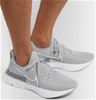 Nike Running - React Infinity FlyKnit Running Sneakers - Gray