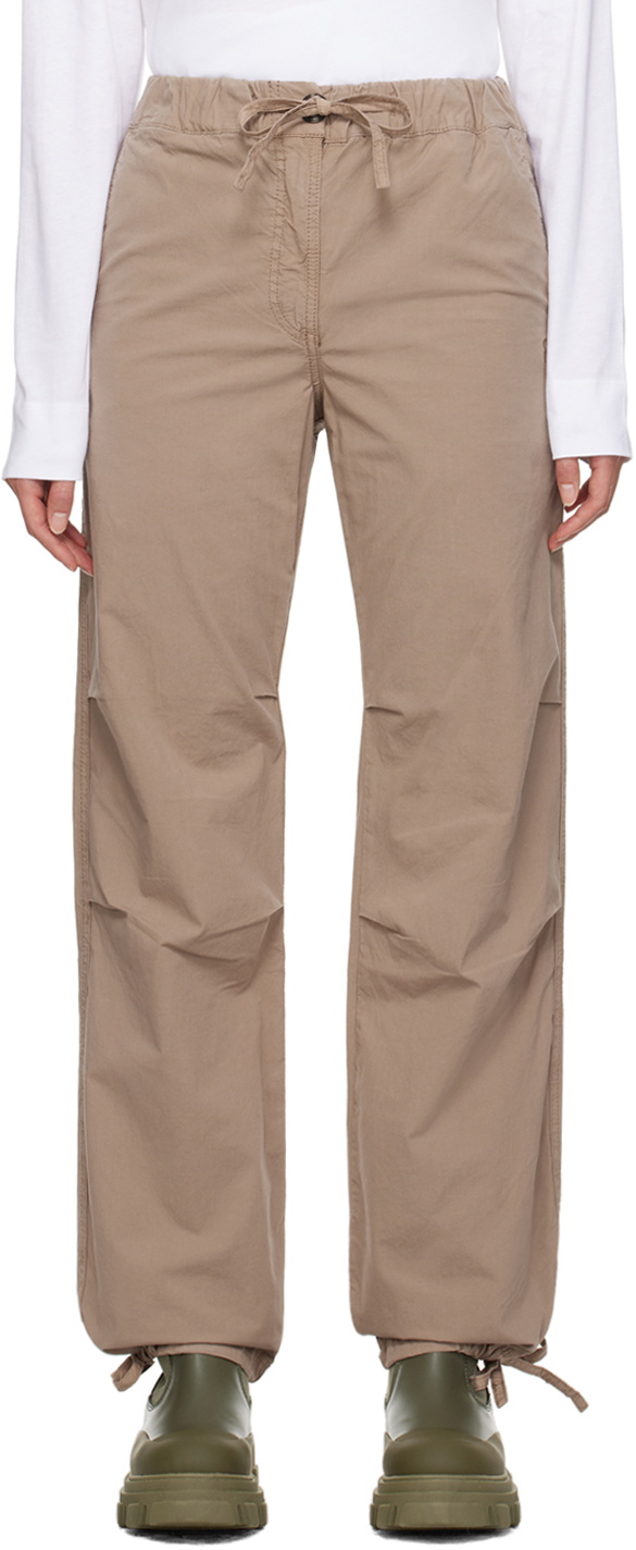 GANNI Beige Drawstring Trousers GANNI