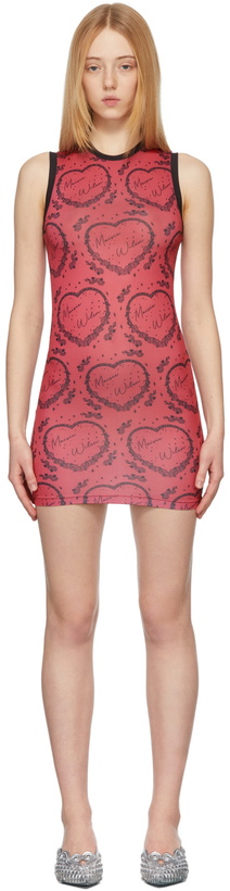 Photo: Maisie Wilen Red Muscle Beach Short Dress