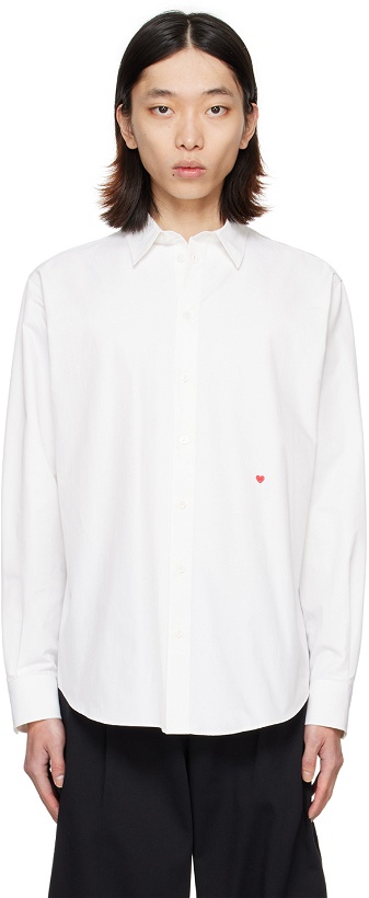 Photo: Moschino White Embroidered Shirt