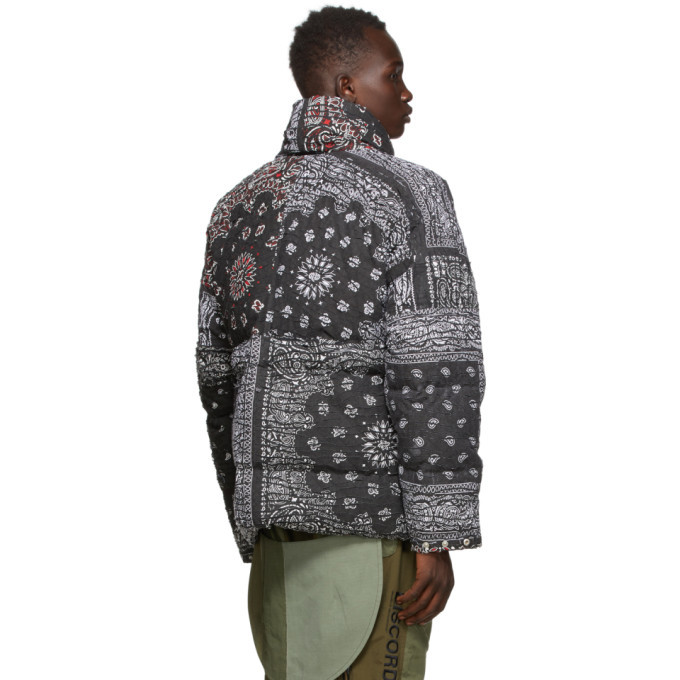 Children of the Discordance SSENSE Exclusive Multicolor Down Bandana  Patchwork Jacket