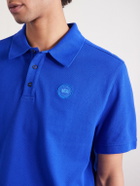 Canada Goose - Beckley Logo-Appliquéd Paneled Cotton-Piqué Polo Shirt - Blue