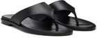 Aeyde Black Amaya Thong Sandals