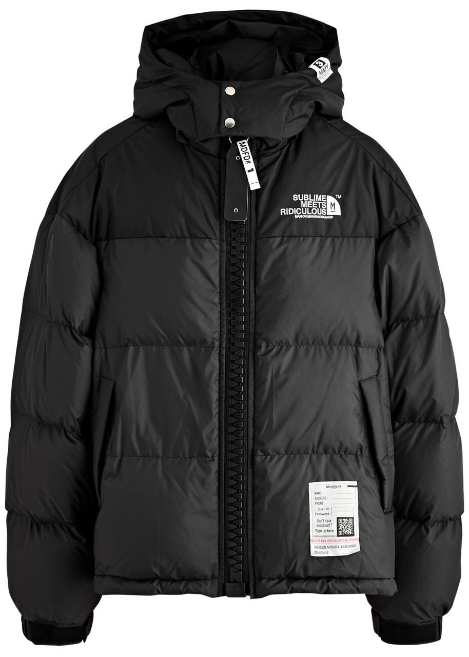 Maison mihara yasuhiro Hooded Quilted Shell Jacket Black Maison