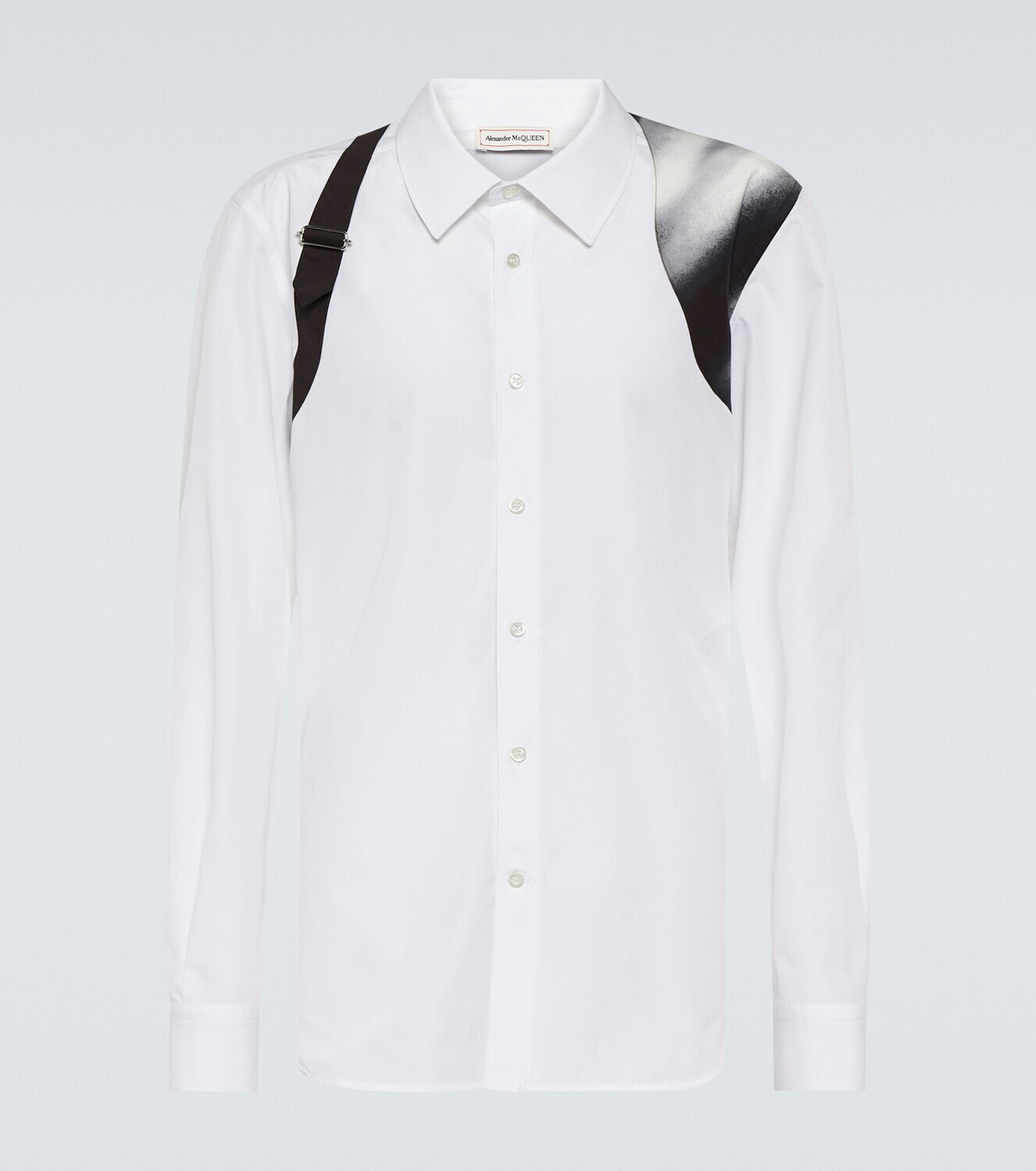 Alexander McQueen Solarised cotton harness shirt