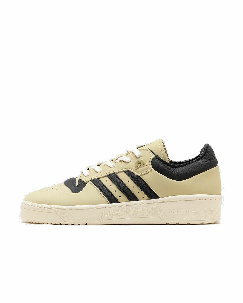 Photo: Adidas Rivalry 86 Low 001 Black/Beige - Mens - Basketball/Lowtop