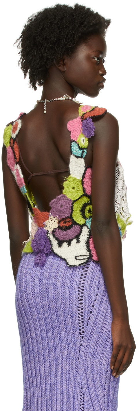Marco Rambaldi Multicolor Crochet Tank Top Marco Rambaldi