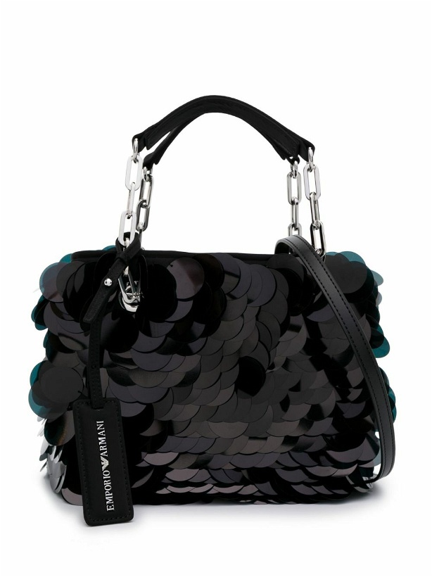 Photo: EMPORIO ARMANI - Sequined Mini Shopping Bag