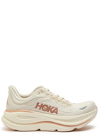 Hoka Bondi 9 Mesh-knit Sneakers Cream